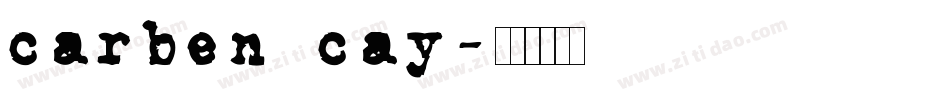 carben cay字体转换